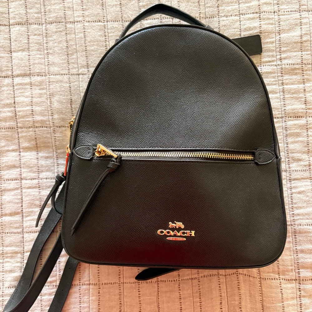 Coach Black Backpack with Gold Accents - Picture 5 of 9